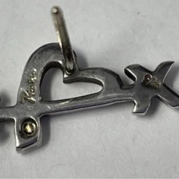 Tiffany & Co. Paloma Picasso Heart Arrow Kiss Love Clip-On Earrings